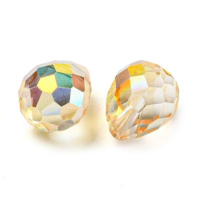 Electroplated Glass Beads EGLA-K062-01A-HP03-1