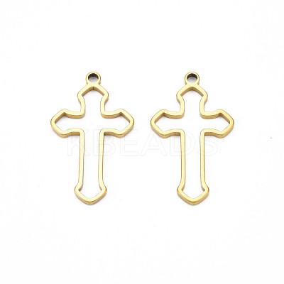 Ion Plating(IP) 201 Stainless Steel Pendants STAS-T063-165G-1