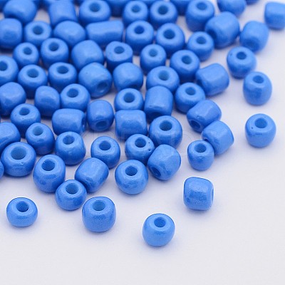 Baking Paint Glass Seed Beads SEED-US0003-4mm-K17-1