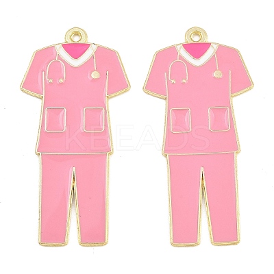 Medical Theme Alloy Enamel Pendants AL-CBA2919-03G-06B-1