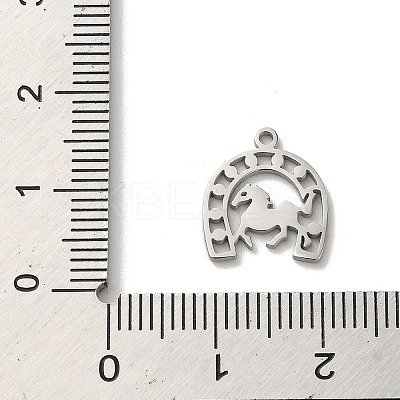 Non-Tarnish 304 Stainless Steel Charms STAS-O005-17P-1