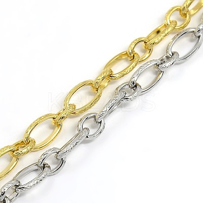 Fashionable 304 Stainless Steel Engraved Vine Mother-son Chain Bracelets STAS-A028-B101-1