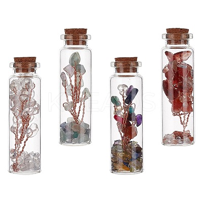 Glass Wishing Bottle DJEW-GF0001-05B-1