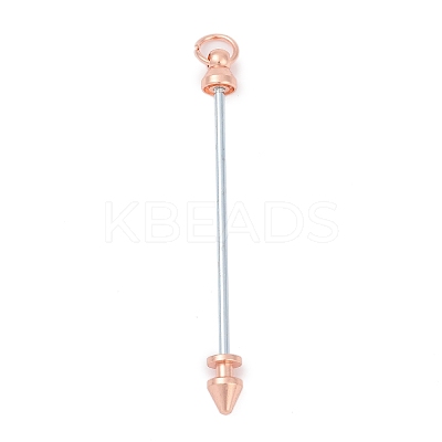 Alloy Bar Beadable Keychain for Jewelry Making DIY Crafts KEYC-A015-01RG-1