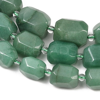 Natural Green Aventurine Beads Strands G-Z147-E07-01-1