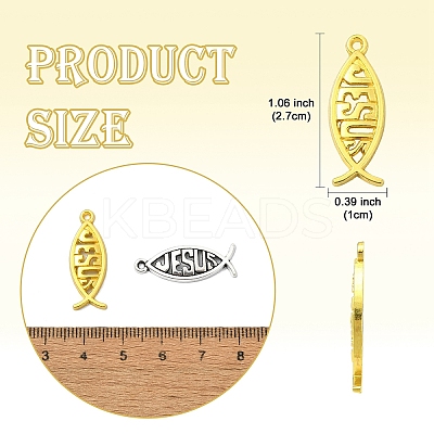 50Pcs 2 Colors Tibetan Style Alloy Pendants FIND-YW0008-53-1