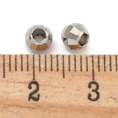 Rack Plated Round Brass Beads FIND-M036-01C-P-1