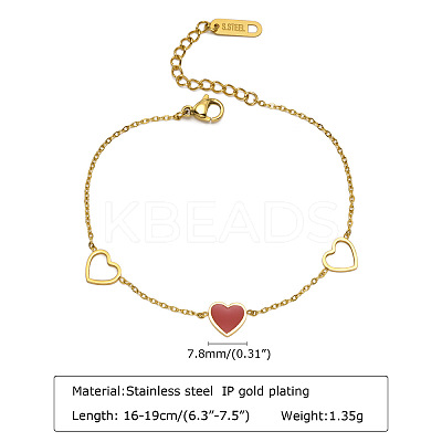 304 Stainless Steel Link Bracelets FS-WGD0AED-06-1