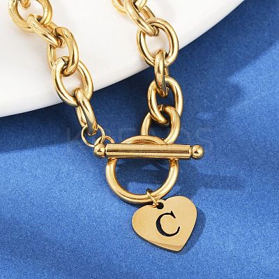 Golden 304 Stainless Steel Charm Bracelets NJEW-K284-01G-C-1