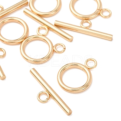 304 Stainless Steel Ring Toggle Clasps X-STAS-Q179-01G-1