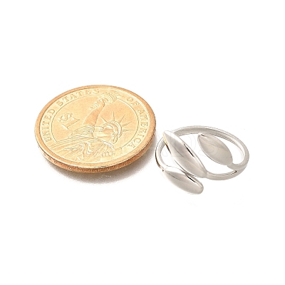 304 Stainless Steel Open Cuff Rings for Unisex RJEW-R010-07S-1