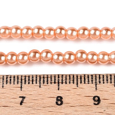 Baking Paint Glass Pearl Bead Strands X-HY-Q003-3mm-33-1