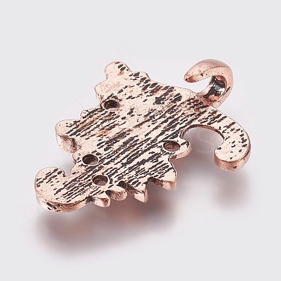 Eco-Friendly Zinc Alloy Hook Clasps LS-PALLOY-WH0031-03R-1