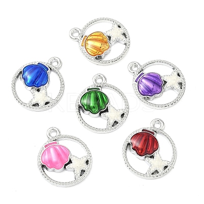 Ocean Alloy Enamel Pendants FIND-C087-09P-1