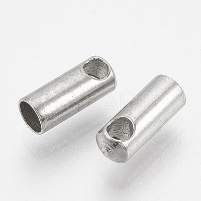 Tarnish Resistant 201 Stainless Steel Cord Ends LS-X-STAS-S028-42-1