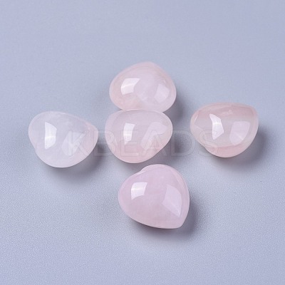 Natural Rose Quartz Heart Love Stone G-F659-B31-1
