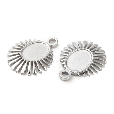 Non-Tarnish 304 Stainless Steel Pendant Cabochon Settings STAS-L020-013P-1