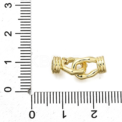 Brass Fold Over Clasps LS-KK-Q048-06G-1