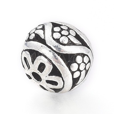 Tibetan Style Alloy 3-Hole Guru Bead Sets PALLOY-TAC0009-36AS-1