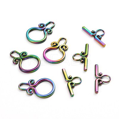 Ion Plating(IP) 304 Stainless Steel Toggle Clasps STAS-D142-03A-M-1