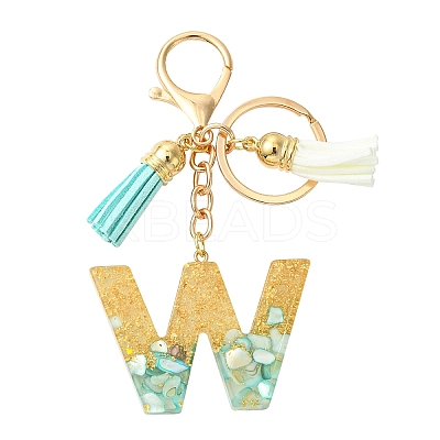 Transparent Epoxy Resin Pendant Keychains KEYC-FS00022-23-1