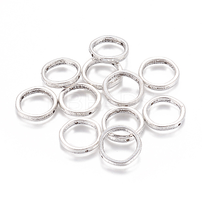 Tibetan Style Ring Bead Frames X-TIBEB-EA13622Y-FF-1