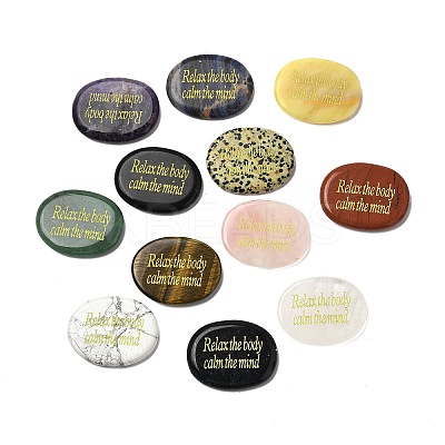 Natural Mixed Gemstone Cabochons G-U031-02C-1