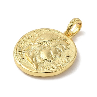 Brass Pendants KK-Z033-21G-1