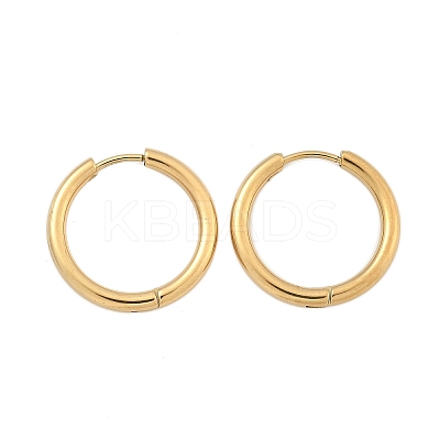 Ion Plating(IP) 304 Stainless Steel Huggie Hoop Earrings LS-EJEW-F111B-21mm-G-1