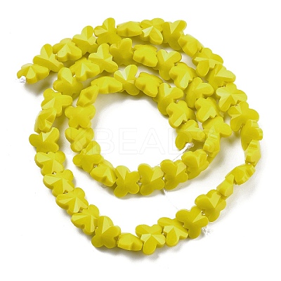 Opaque Color Glass Beads Strands EGLA-L045-I-B01-1