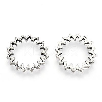 Tibetan Style Alloy Linking Rings PALLOY-T075-208AS-1