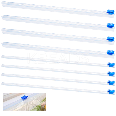 8Pcs 2 Styles Plastic Reusable Cling Film Slide Cutter AJEW-CP0007-86-1