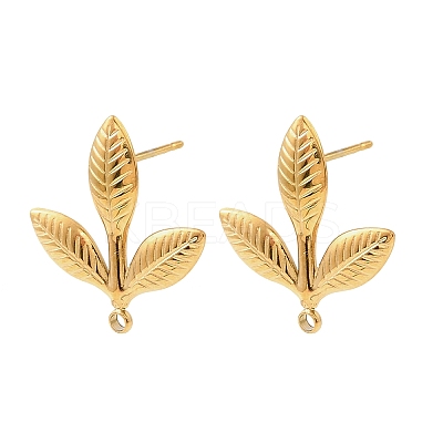 304 Stainless Steel Stud Earring Findings STAS-Z199-03G-03-1