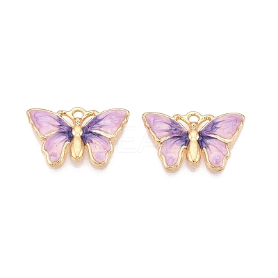Rack Plating Alloy Enamel Pendants LS-ENAM-N056-363KCG-03-1