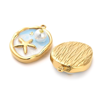 304 Stainless Steel Enamel Pendants STAS-B084-03G-02-1