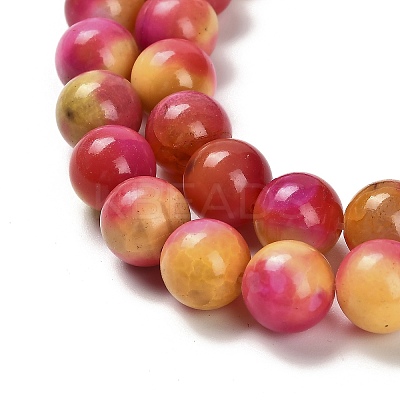 Dyed Natural Agate Beads Strands G-G203-09C-10mm-1