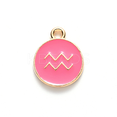 Alloy Enamel Pendants X-ENAM-S124-01B-03J-1