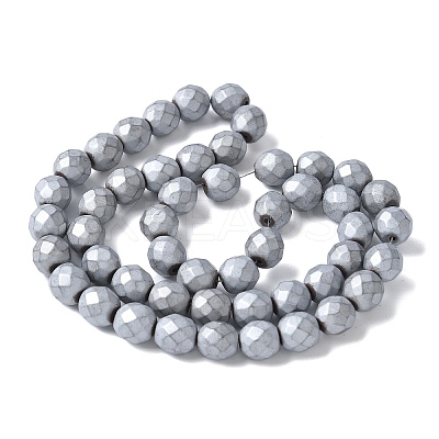 Electroplated Synthetic Non-magnetic Hematite Beads Strands G-S382-01D-1