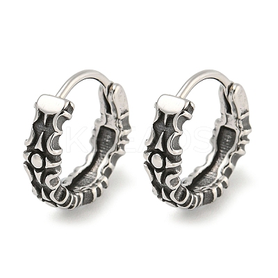 316 Surgical Stainless Steel Hoop Earrings EJEW-D096-09D-AS-1