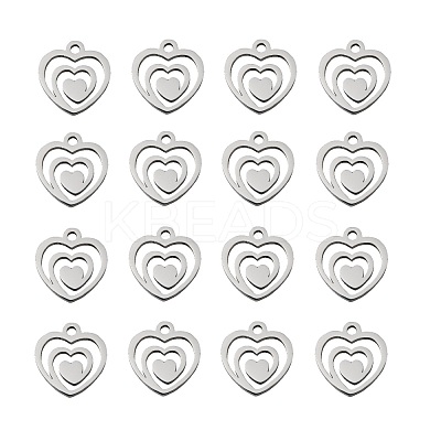 Non-Tarnish 304 Stainless Steel Charms STAS-Q201-T174-1