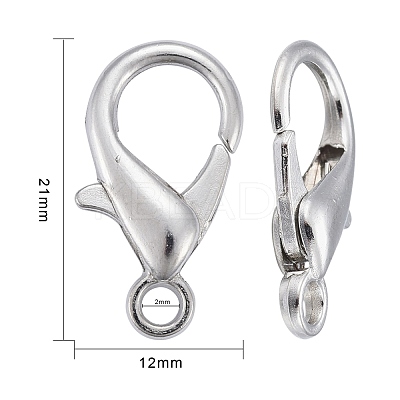 Zinc Alloy Lobster Claw Clasps E107-1