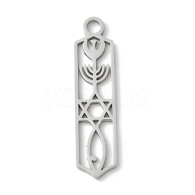 304 Stainless Steel Pendants STAS-E501-09P-1