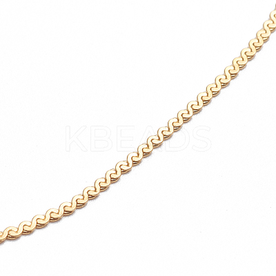 304 Stainless Steel Serpentine Chain Anklets AJEW-G024-08G-1