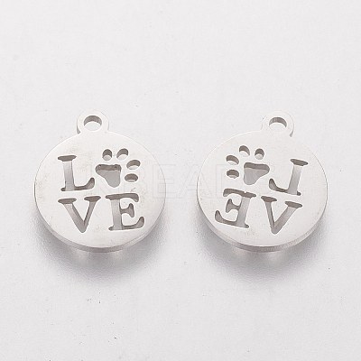 Non-Tarnish 201 Stainless Steel Charms STAS-Q201-T057-1