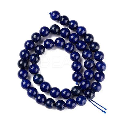 Natural Lapis Lazuli Round Beads Strands G-I181-10-10mm-1