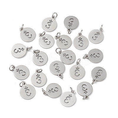 Non-Tarnish 304 Stainless Steel Charms STAS-Q201-T448P-1