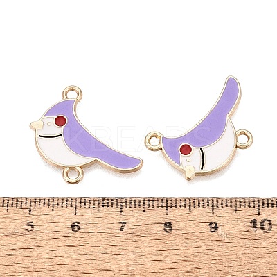 Alloy Enamel Connector Charms PALLOY-Q467-02G-03-1