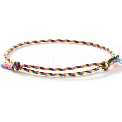 Bohemian Cotton Cord Braided Bracelets IT3177-14-1