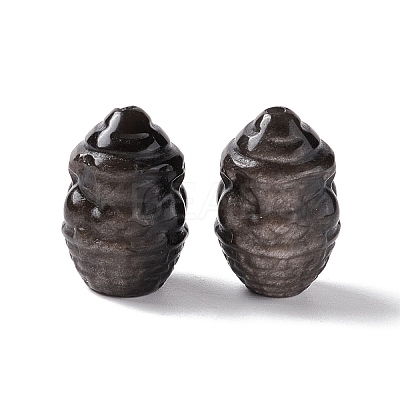 Natural Silver Obsidian Beads G-G859-14-1