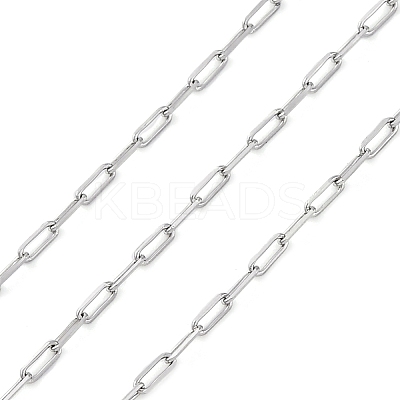 304 Stainless Steel Paperclip Chains CHS-M009-04P-02-1